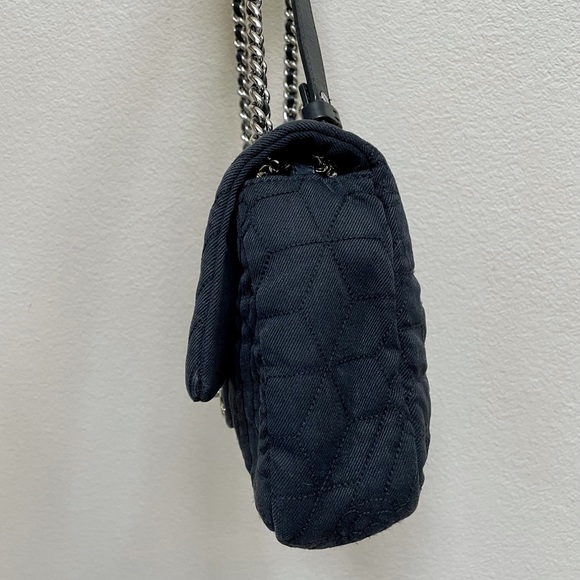 SOLD Chanel Camelia Denim Black Bag - Picture 8 of 17